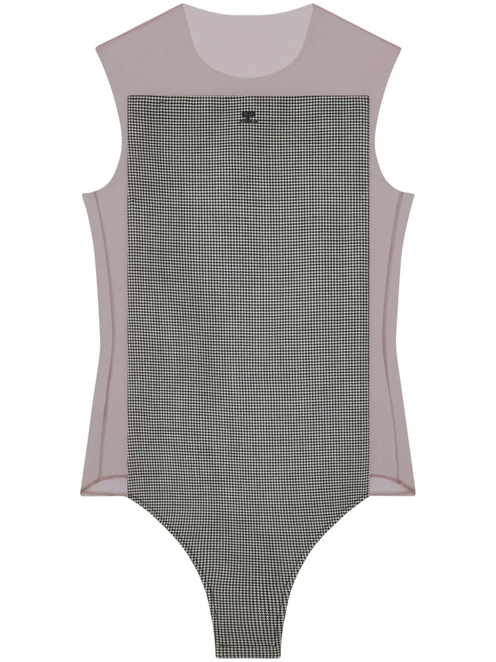 The Courrèges Illusion Houndstooth Bodysuit